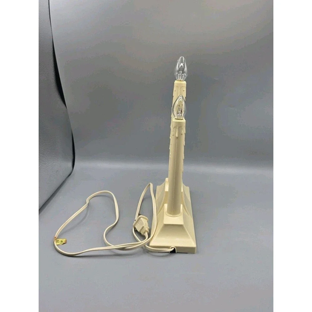 Vintage GEM 3 Light Candolier in Box Clear Lights USA Bulbs